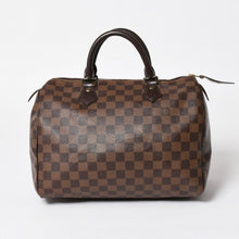 Load image into Gallery viewer, 極美品 LOUIS VUITTON ルイヴィトン スピーディ30 ハンドバッグ ダミエキャンバス N41531 ゴールド金具 ブラウン 中古 4a005241