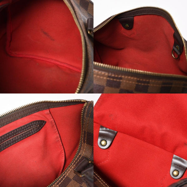 極美品 LOUIS VUITTON ルイヴィトン スピーディ30 ハンドバッグ ダミエキャンバス N41531 ゴールド金具 ブラウン 中古 4a005241