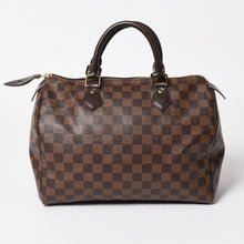Load image into Gallery viewer, 極美品 LOUIS VUITTON ルイヴィトン スピーディ30 ハンドバッグ ダミエキャンバス N41531 ゴールド金具 ブラウン 中古 4a005241