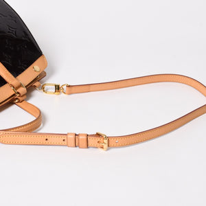 極美品 LOUIS VUITTON ルイヴィトン モノグラムヴェルニ ブレアMM M91619 2WAY ハンドバッグ アマラント ゴールド金具 中古 4a005248
