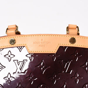 極美品 LOUIS VUITTON ルイヴィトン モノグラムヴェルニ ブレアMM M91619 2WAY ハンドバッグ アマラント ゴールド金具 中古 4a005248
