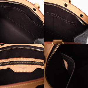 極美品 LOUIS VUITTON ルイヴィトン モノグラムヴェルニ ブレアMM M91619 2WAY ハンドバッグ アマラント ゴールド金具 中古 4a005248