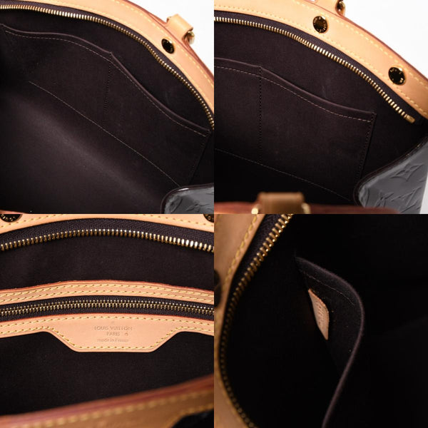 極美品 LOUIS VUITTON ルイヴィトン モノグラムヴェルニ ブレアMM M91619 2WAY ハンドバッグ アマラント ゴールド金具 中古 4a005248