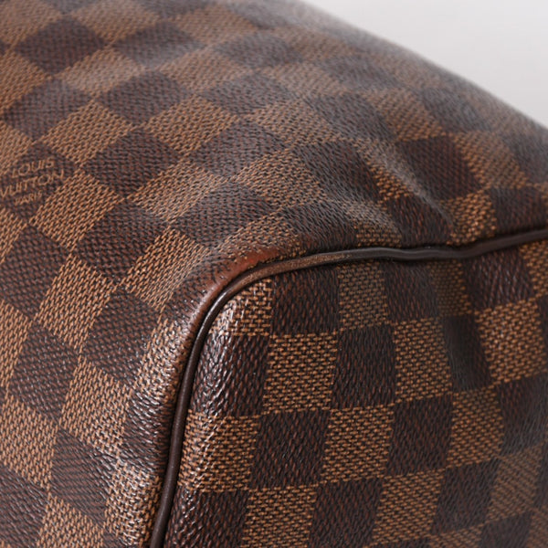 極美品 LOUIS VUITTON ルイヴィトン スピーディ30 ハンドバッグ ダミエキャンバス N41531 ゴールド金具 ブラウン 中古 4a005241
