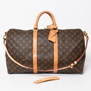 LOUIS VUITTON ルイヴィトン モノグラム キーポルバンドリエール50 ブラウン M41416 ボストンバッグ 美品 中古 4a005242