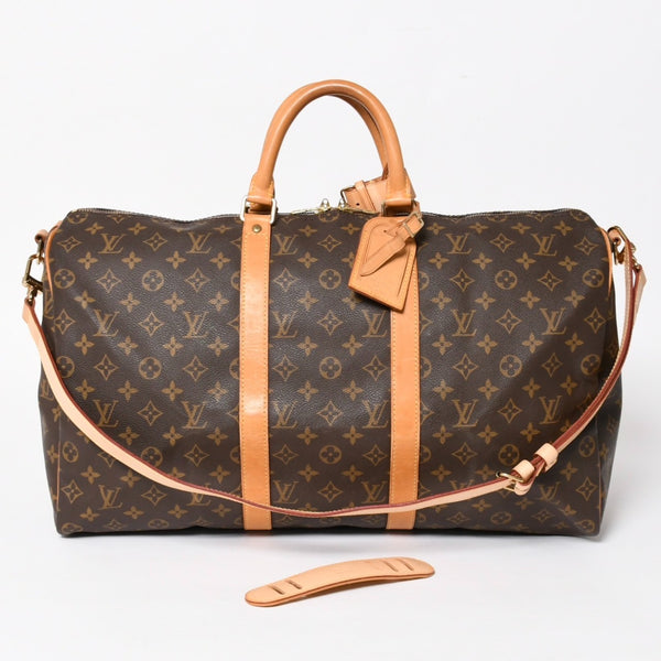LOUIS VUITTON ルイヴィトン モノグラム キーポルバンドリエール50 ブラウン M41416 ボストンバッグ 美品 中古 4a005242