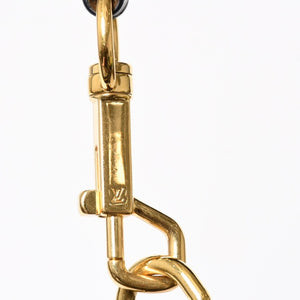 LOUIS VUITTON ルイヴィトン モノグラムスパンコール ポシェットアクセソワール ショルダーバッグ M26473 ブラック ブラウン ゴールド金具 美品 中古 4a004863
