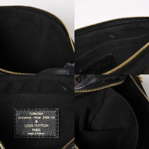 LOUIS VUITTON ルイヴィトン モノグラムスパンコール ポシェットアクセソワール ショルダーバッグ M26473 ブラック ブラウン ゴールド金具 美品 中古 4a004863