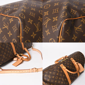 LOUIS VUITTON ルイヴィトン モノグラム キーポルバンドリエール50 ブラウン M41416 ボストンバッグ 美品 中古 4a005242