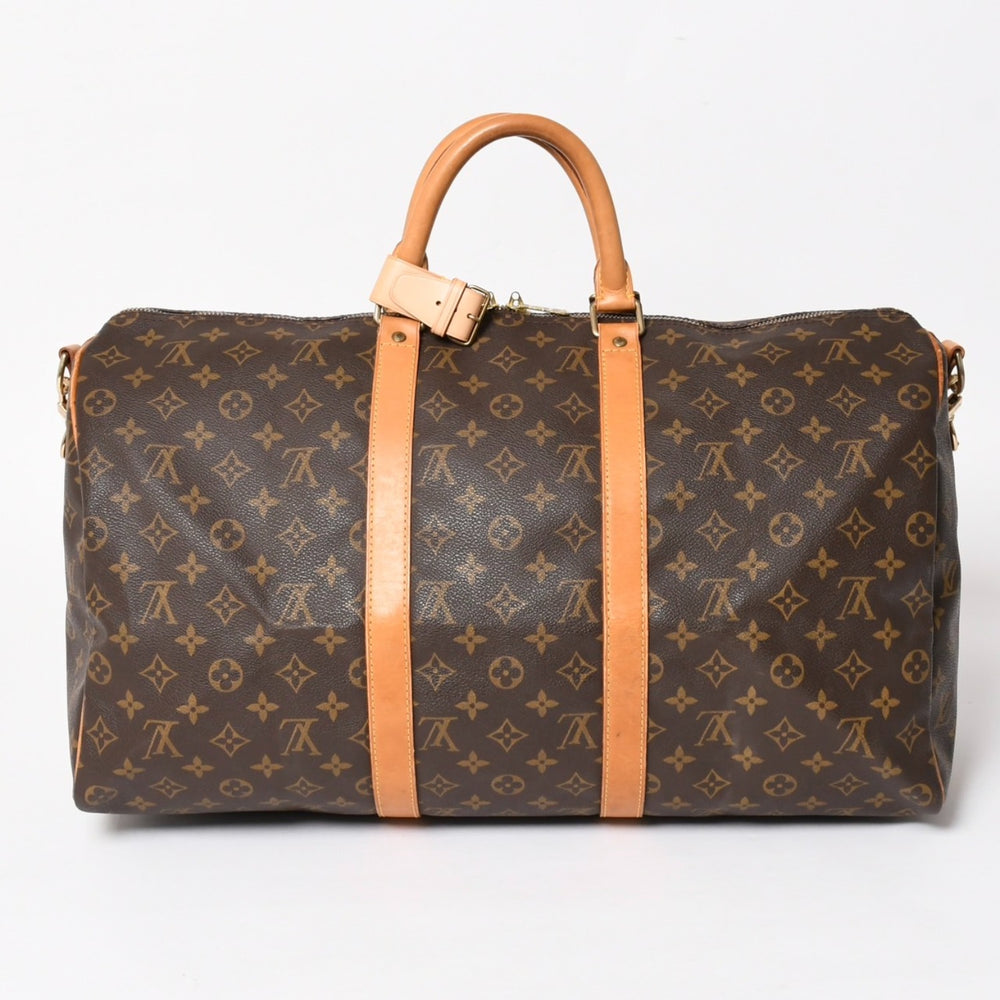 LOUIS VUITTON ルイヴィトン モノグラム キーポルバンドリエール50 ブラウン M41416 ボストンバッグ 美品 中古 4a005242