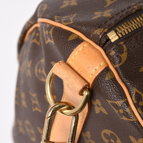 LOUIS VUITTON ルイヴィトン モノグラム キーポルバンドリエール55 2WAY ボストンバック M41414 ブラウン キャンバス 美品 中古 4a005047