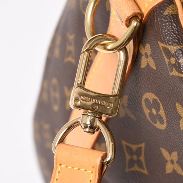 LOUIS VUITTON ルイヴィトン モノグラム キーポルバンドリエール55 2WAY ボストンバック M41414 ブラウン キャンバス 美品 中古 4a005047