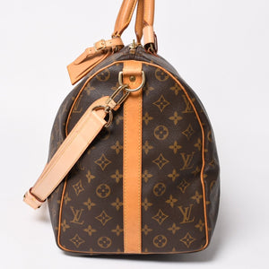 LOUIS VUITTON ルイヴィトン モノグラム キーポルバンドリエール50 ブラウン M41416 ボストンバッグ 美品 中古 4a005242