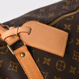 LOUIS VUITTON ルイヴィトン モノグラム キーポルバンドリエール55 2WAY ボストンバック M41414 ブラウン キャンバス 美品 中古 4a005047