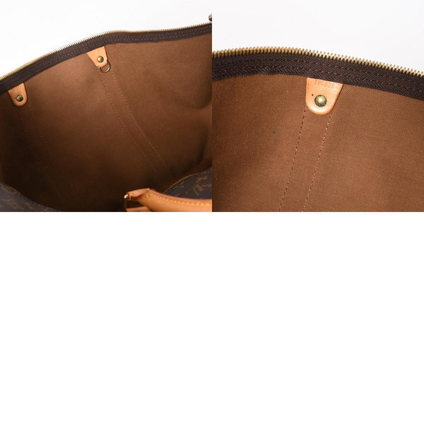 LOUIS VUITTON ルイヴィトン モノグラム キーポルバンドリエール55 2WAY ボストンバック M41414 ブラウン キャンバス 美品 中古 4a005047