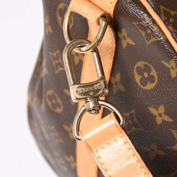 LOUIS VUITTON ルイヴィトン モノグラム キーポルバンドリエール55 2WAY ボストンバック M41414 ブラウン キャンバス 良品 中古 4a004899