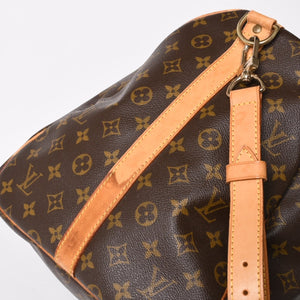 LOUIS VUITTON ルイヴィトン モノグラム キーポルバンドリエール55 2WAY ボストンバック M41414 ブラウン キャンバス 良品 中古 4a004899