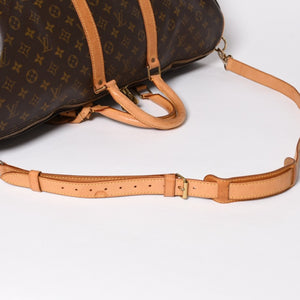 LOUIS VUITTON ルイヴィトン モノグラム キーポルバンドリエール55 2WAY ボストンバック M41414 ブラウン キャンバス 良品 中古 4a004899