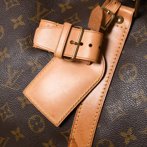 LOUIS VUITTON ルイヴィトン モノグラム キーポルバンドリエール55 2WAY ボストンバック M41414 ブラウン キャンバス 良品 中古 4a004899