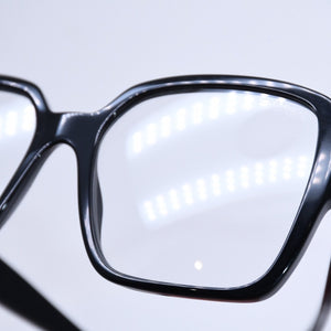 CHANEL シャネル スクエア型サングラス 5408 c.622/1W サイズ56□17 140 ブラック 伊達メガネ アイウェア ゴールドメタル金具 美品 中古 4a005243