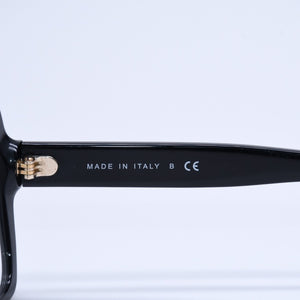 CHANEL シャネル スクエア型サングラス 5408 c.622/1W サイズ56□17 140 ブラック 伊達メガネ アイウェア ゴールドメタル金具 美品 中古 4a005243