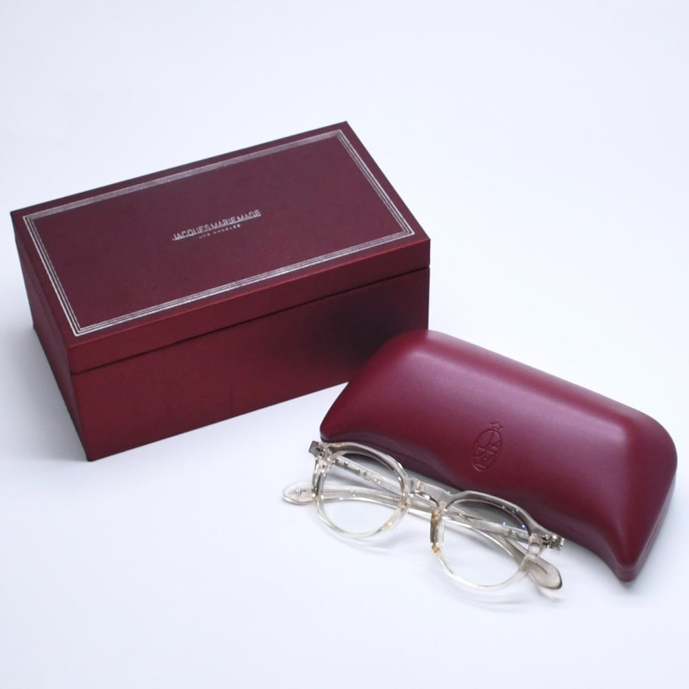 極美品 JACQUES MARIE MAGE ジャック マリー マージ 眼鏡 メガネ クリアレンズ クリアフレーム JMMDY6S サイズ147◻︎231 中古 4a004997