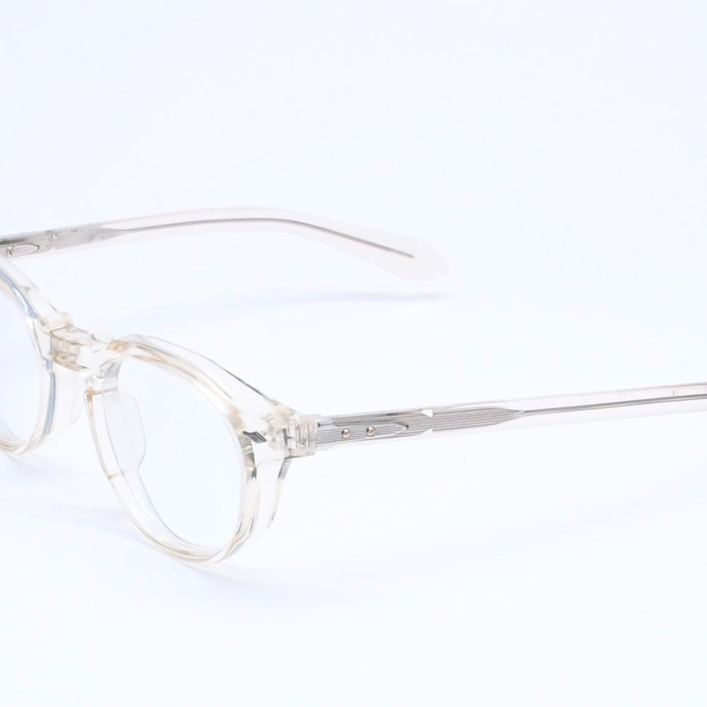 Mint condition JACQUES MARIE MAGE eyeglasses, clear lenses, clear frame, JMMDY6S, size 147.◻231 Used 4a004997