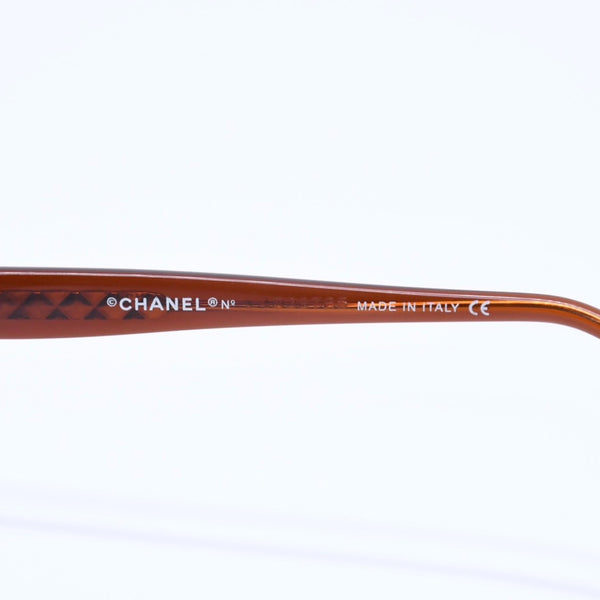 CHANEL Rimless Sunglasses Eyewear 4018 c.139/73 Size 68□17 120 Coco Mark Brown Good Condition Used 4a005422