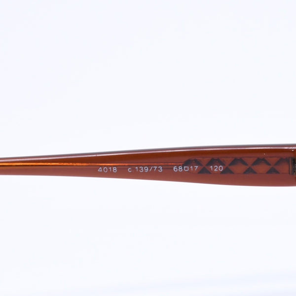 CHANEL Rimless Sunglasses Eyewear 4018 c.139/73 Size 68□17 120 Coco Mark Brown Good Condition Used 4a005422