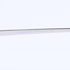 極美品 CHANEL シャネル リムレス サングラス 4017 c.124/6l サイズ62□17 120 ココマーク グラデーション アイウェア シルバー金具 中古 4a005424