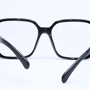 CHANEL シャネル スクエア型サングラス 5408 c.622/1W サイズ56□17 140 ブラック 伊達メガネ アイウェア ゴールドメタル金具 美品 中古 4a005243