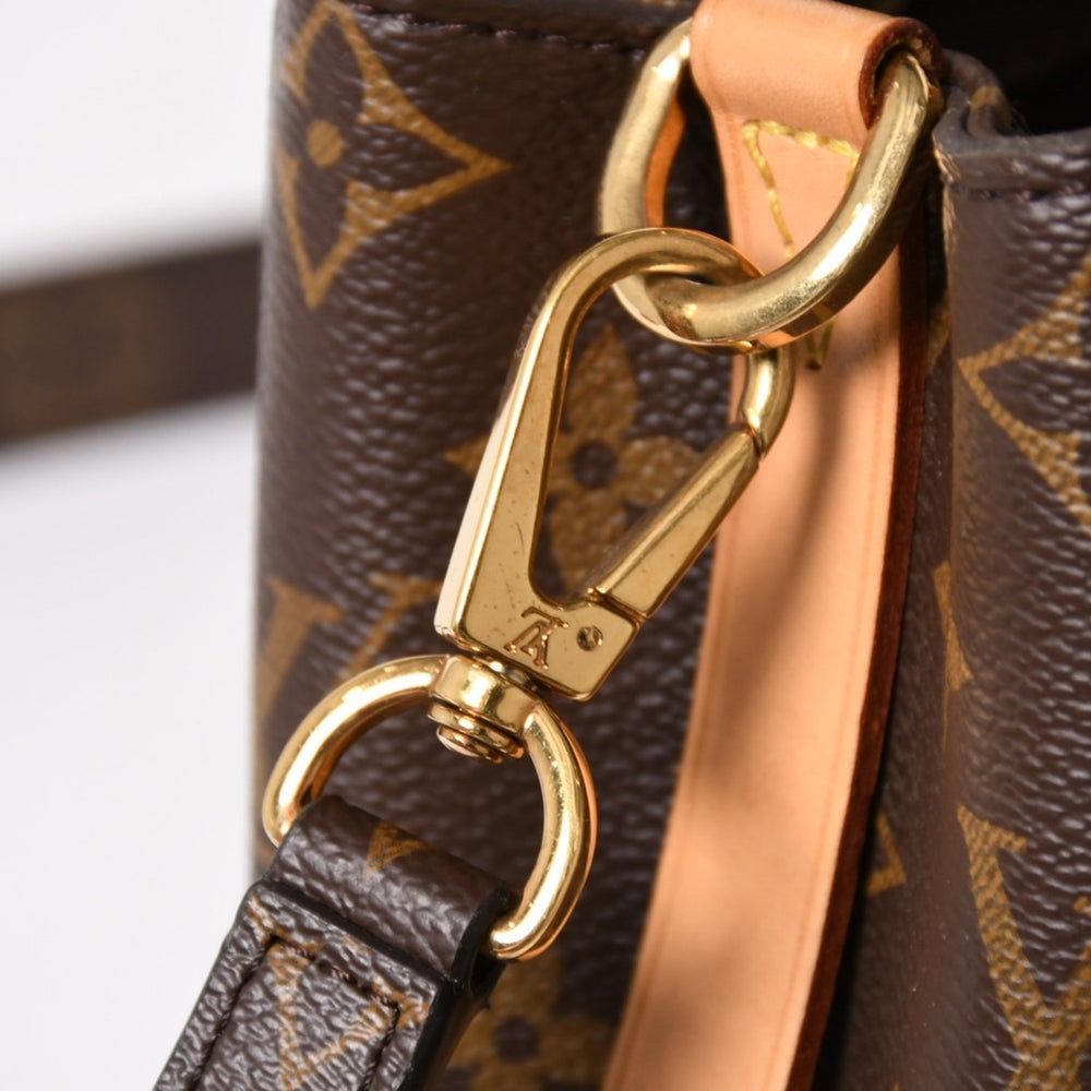 極美品 LOUIS VUITTON ルイヴィトン モンテーニュMM モノグラム ハンドバッグ M41056 ブラウン 中古 4a005309