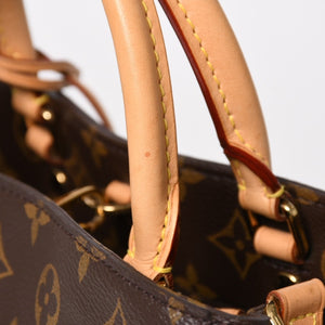 極美品 LOUIS VUITTON ルイヴィトン モンテーニュMM モノグラム ハンドバッグ M41056 ブラウン 中古 4a005309