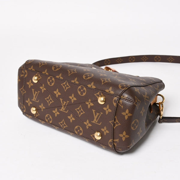 極美品 LOUIS VUITTON ルイヴィトン モンテーニュMM モノグラム ハンドバッグ M41056 ブラウン 中古 4a005309