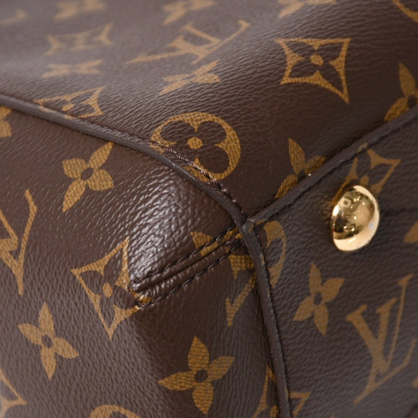 極美品 LOUIS VUITTON ルイヴィトン モンテーニュMM モノグラム ハンドバッグ M41056 ブラウン 中古 4a005309