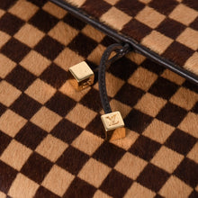 Load image into Gallery viewer, LOUIS VUITTON ルイヴィトン ガゼル ショルダーバッグ M92130 ダミエ ソバージュ ハラコ レザー ブラウン 美品 中古 4a005249