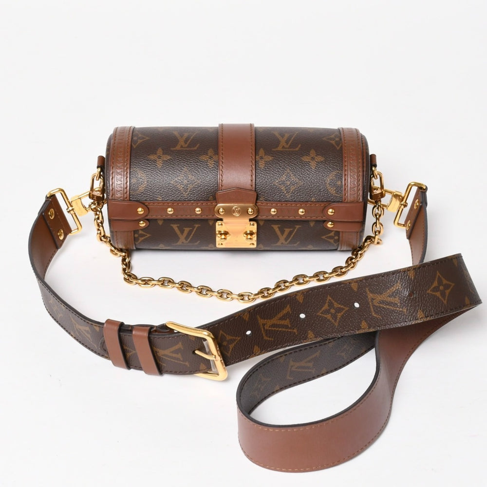 Very Good Condition LOUIS VUITTON Papillon Trunk 2WAY Shoulder Bag Handbag M57835 Monogram Leather Gold Hardware Used 4a005321