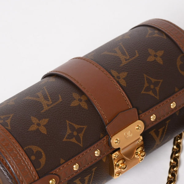極美品 LOUIS VUITTON ルイヴィトン パピヨン トランク 2WAY ショルダーバッグ ハンドバッグ M57835 モノグラムレザー ゴールド金具 中古 4a005321