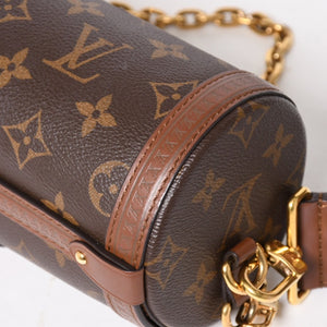極美品 LOUIS VUITTON ルイヴィトン パピヨン トランク 2WAY ショルダーバッグ ハンドバッグ M57835 モノグラムレザー ゴールド金具 中古 4a005321