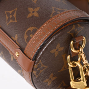 極美品 LOUIS VUITTON ルイヴィトン パピヨン トランク 2WAY ショルダーバッグ ハンドバッグ M57835 モノグラムレザー ゴールド金具 中古 4a005321