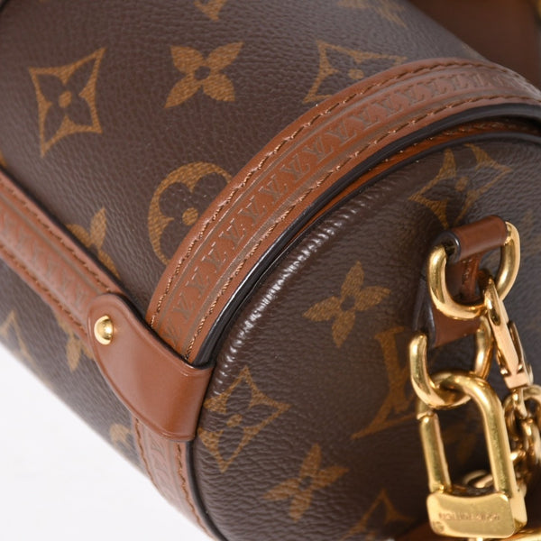 極美品 LOUIS VUITTON ルイヴィトン パピヨン トランク 2WAY ショルダーバッグ ハンドバッグ M57835 モノグラムレザー ゴールド金具 中古 4a005321