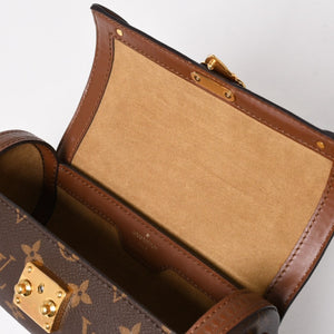 極美品 LOUIS VUITTON ルイヴィトン パピヨン トランク 2WAY ショルダーバッグ ハンドバッグ M57835 モノグラムレザー ゴールド金具 中古 4a005321