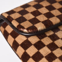 Load image into Gallery viewer, LOUIS VUITTON ルイヴィトン ガゼル ショルダーバッグ M92130 ダミエ ソバージュ ハラコ レザー ブラウン 美品 中古 4a005249