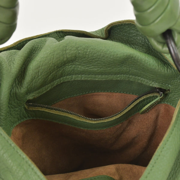 BOTTEGA VENETA Intrecciato Handbag 14413V174C 3102 Khaki Calf Good Condition Used 4a005250