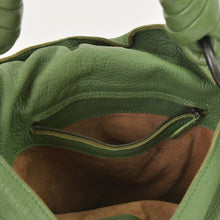 Load image into Gallery viewer, BOTTEGA VENETA ボッテガヴェネタ イントレチャート ハンドバッグ 14413V174C 3102 カーキ カーフ 美品 中古 4a005250