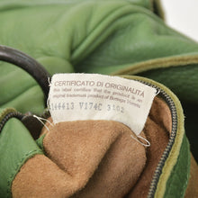 Load image into Gallery viewer, BOTTEGA VENETA ボッテガヴェネタ イントレチャート ハンドバッグ 14413V174C 3102 カーキ カーフ 美品 中古 4a005250