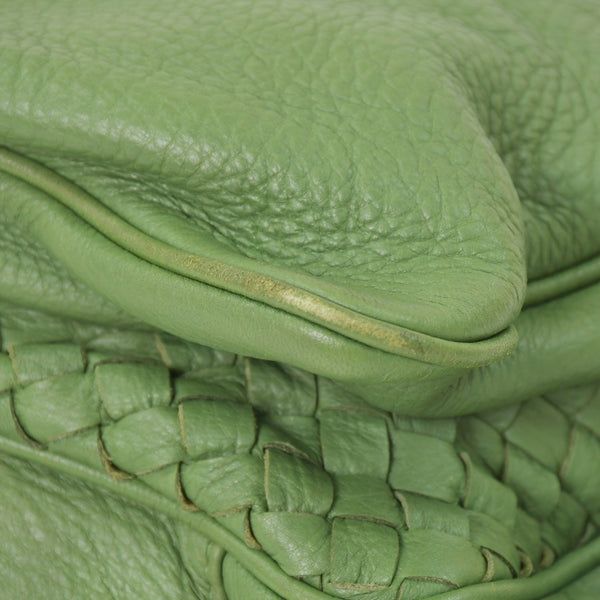 BOTTEGA VENETA Intrecciato Handbag 14413V174C 3102 Khaki Calf Good Condition Used 4a005250