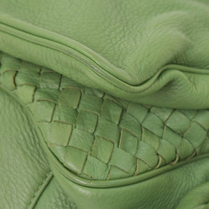 BOTTEGA VENETA Intrecciato Handbag 14413V174C 3102 Khaki Calf Good Condition Used 4a005250