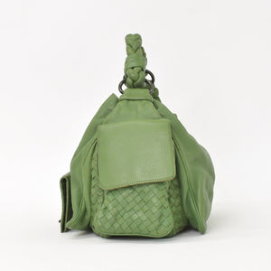 BOTTEGA VENETA Intrecciato Handbag 14413V174C 3102 Khaki Calf Good Condition Used 4a005250