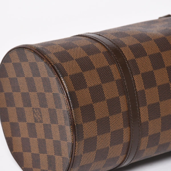 極美品 LOUIS VUITTON ルイヴィトン パピヨン30 ハンドバッグ N51303 ダミエ エベヌ ブラウン ゴールド金具 中古 4a005252